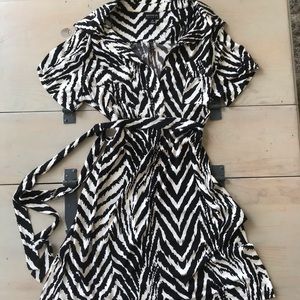 NWOT En Focus Studio Zebra Print Dress Size 14